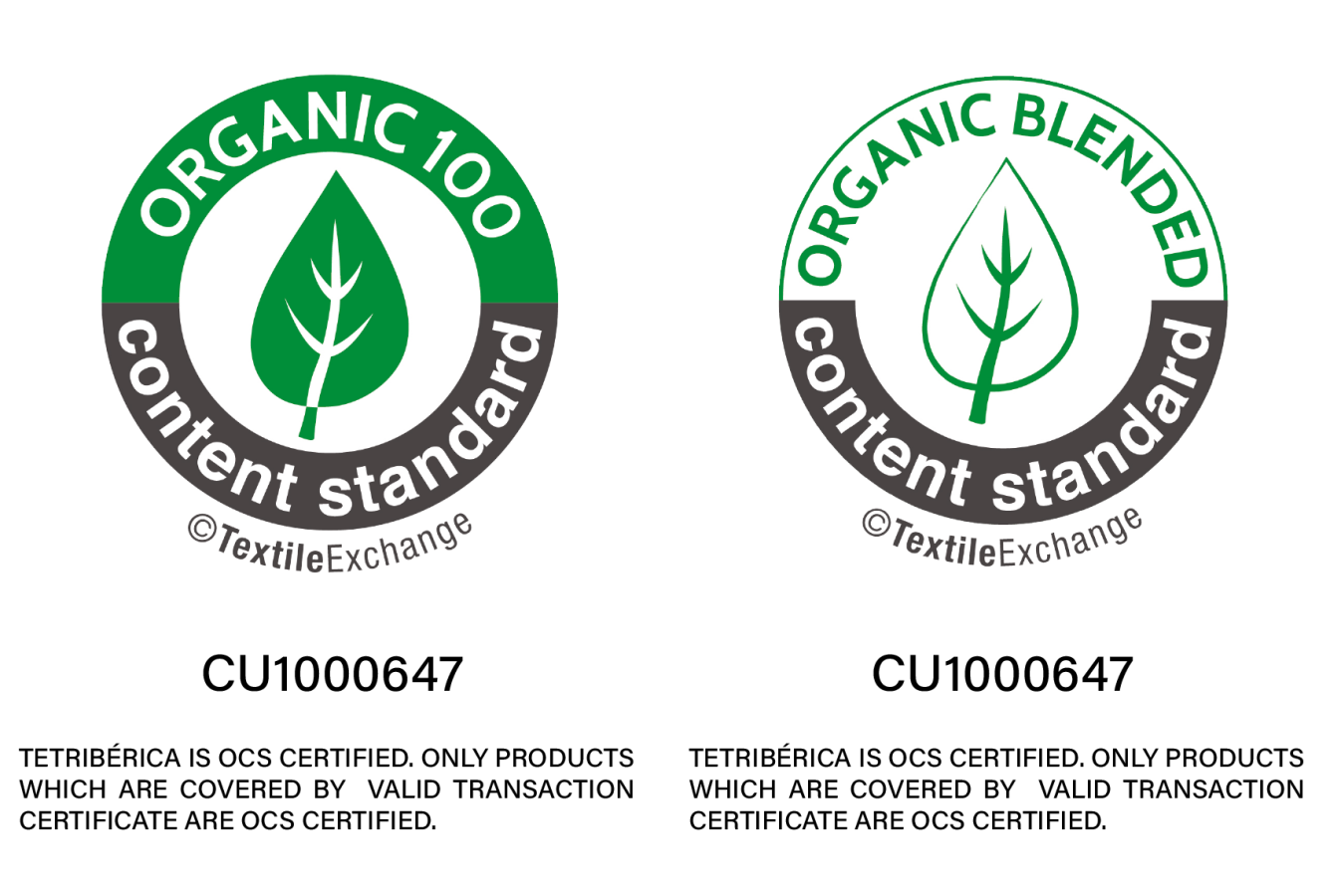 OCS BLENDED - ORGANIC CONTENT STANDARD